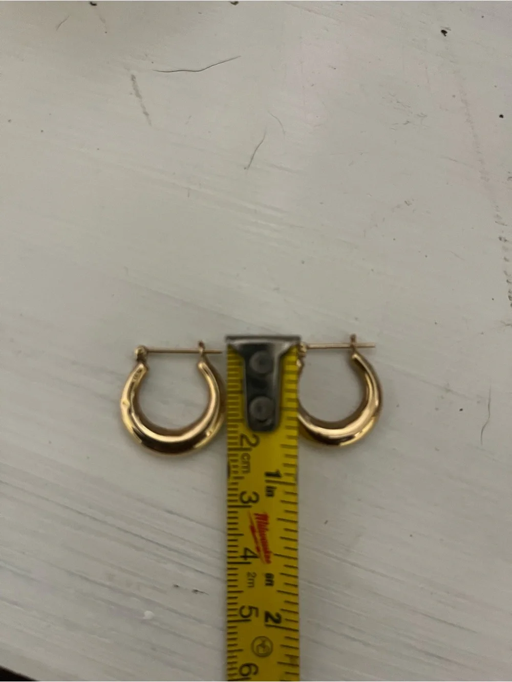Polished Gold Hoop Earrings - Women's Jewelry